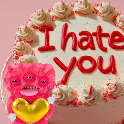 Fuggler mjukisdjur Love Fugg röd