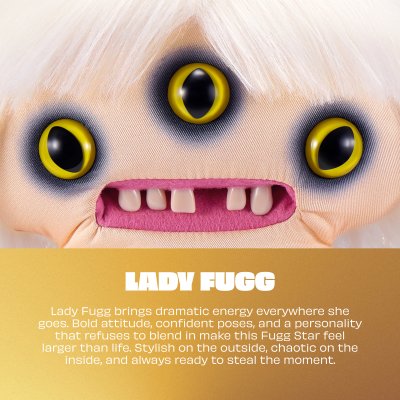Fuggler mjukisdjur Fugg Stars S2 Lady Fugg Lady Gaga