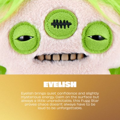 Fuggler mjukisdjur Fugg Stars S2 Eyelish Billie Eilish