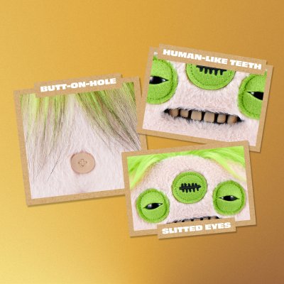 Fuggler mjukisdjur Fugg Stars S2 Eyelish Billie Eilish